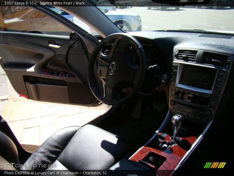 Starfire White Pearl / Black 2007 Lexus IS 350