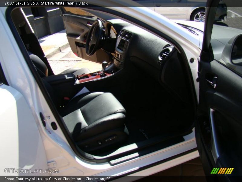 Starfire White Pearl / Black 2007 Lexus IS 350