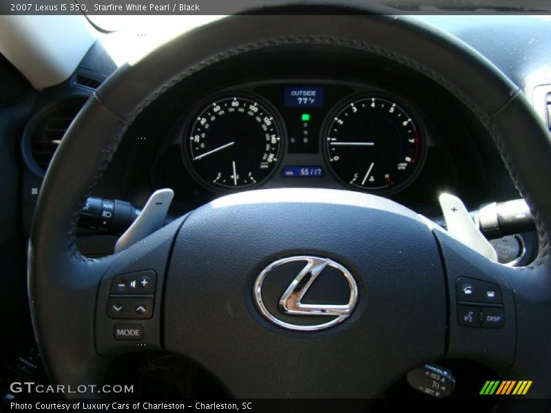 Starfire White Pearl / Black 2007 Lexus IS 350