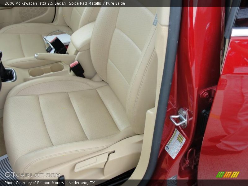 Spice Red Metallic / Pure Beige 2006 Volkswagen Jetta 2.5 Sedan