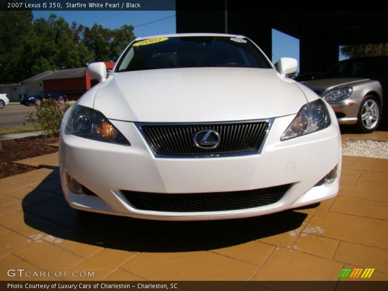 Starfire White Pearl / Black 2007 Lexus IS 350