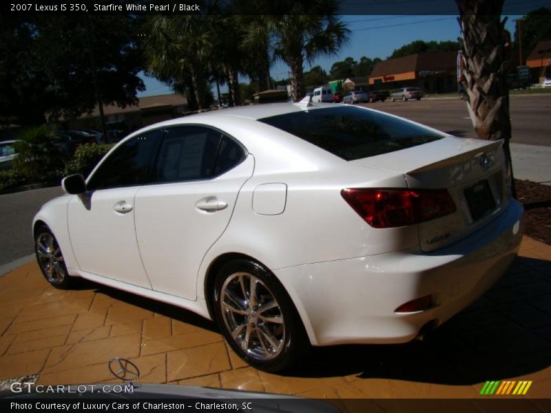 Starfire White Pearl / Black 2007 Lexus IS 350
