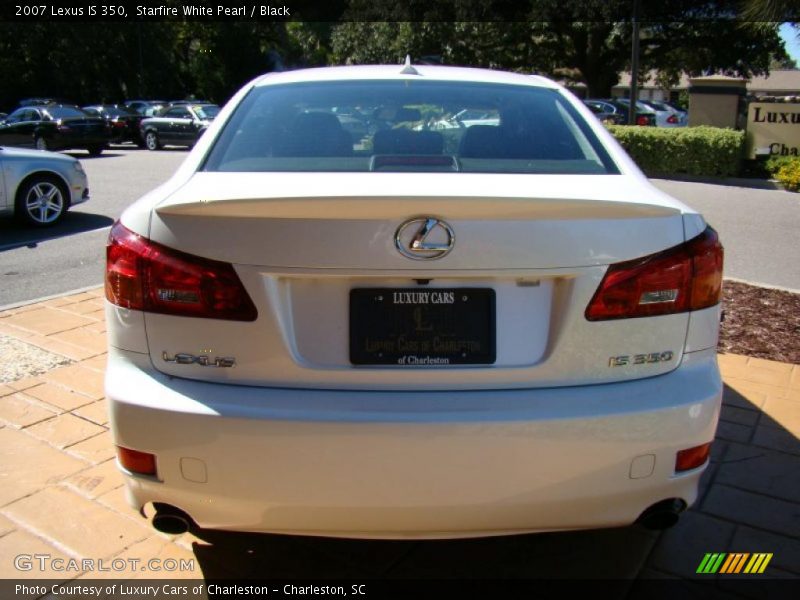 Starfire White Pearl / Black 2007 Lexus IS 350