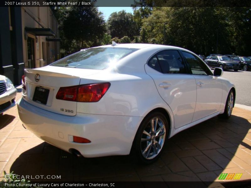 Starfire White Pearl / Black 2007 Lexus IS 350