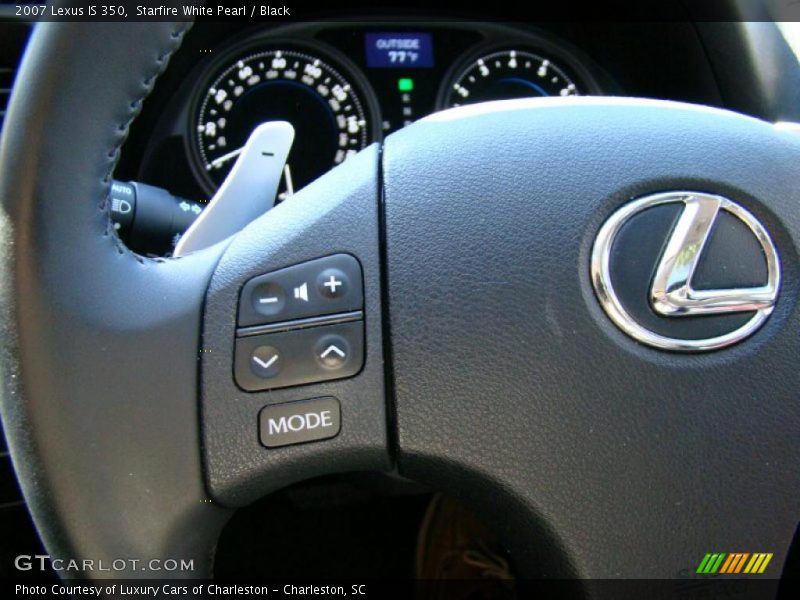 Starfire White Pearl / Black 2007 Lexus IS 350