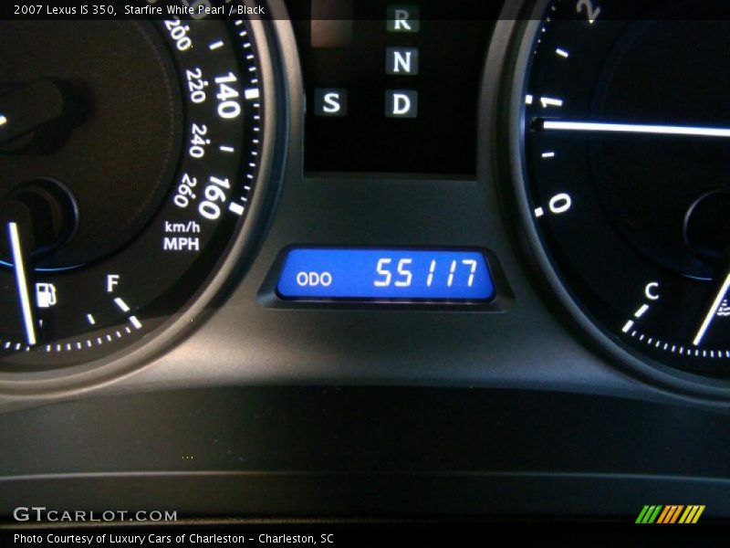 Starfire White Pearl / Black 2007 Lexus IS 350