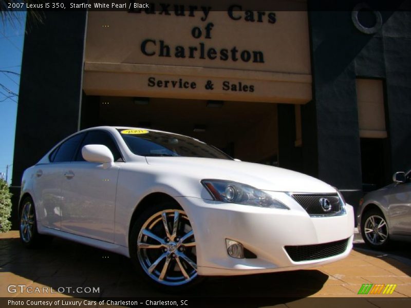 Starfire White Pearl / Black 2007 Lexus IS 350