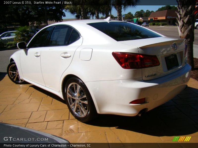 Starfire White Pearl / Black 2007 Lexus IS 350