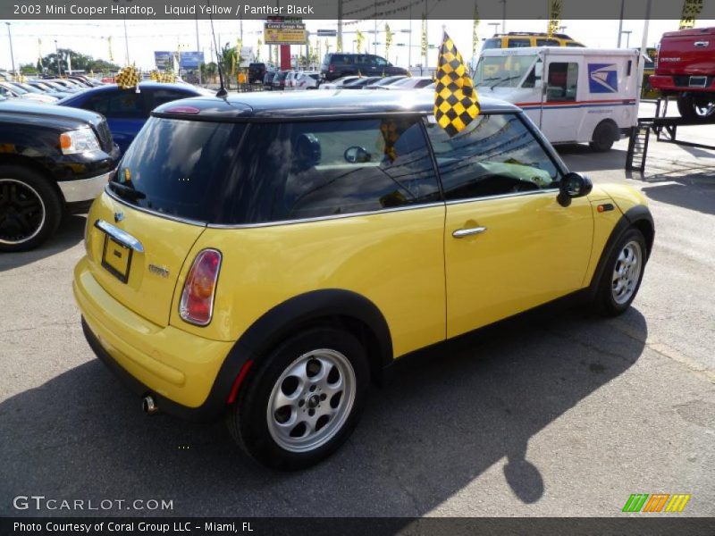 Liquid Yellow / Panther Black 2003 Mini Cooper Hardtop