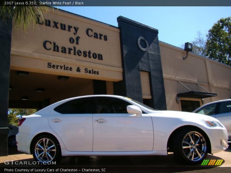 Starfire White Pearl / Black 2007 Lexus IS 350