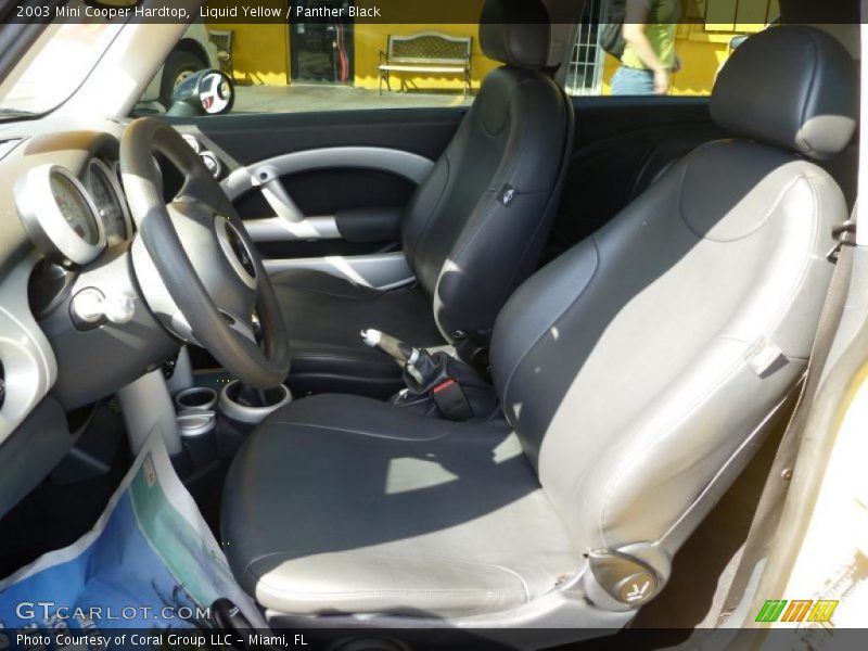 Liquid Yellow / Panther Black 2003 Mini Cooper Hardtop