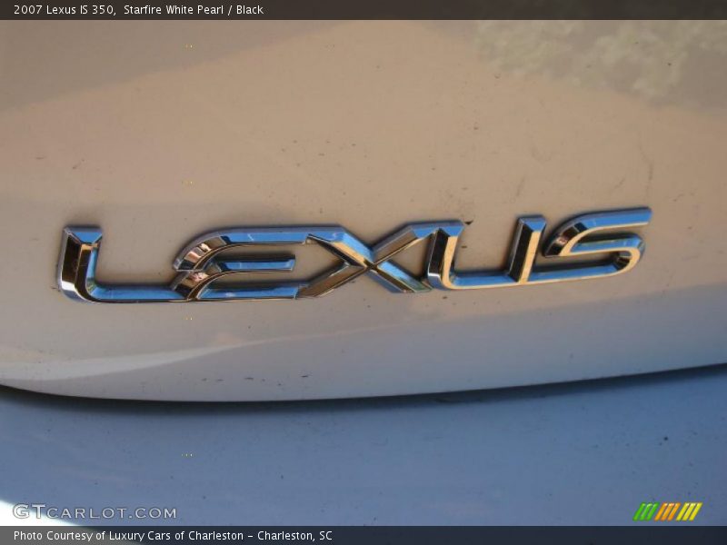 Starfire White Pearl / Black 2007 Lexus IS 350