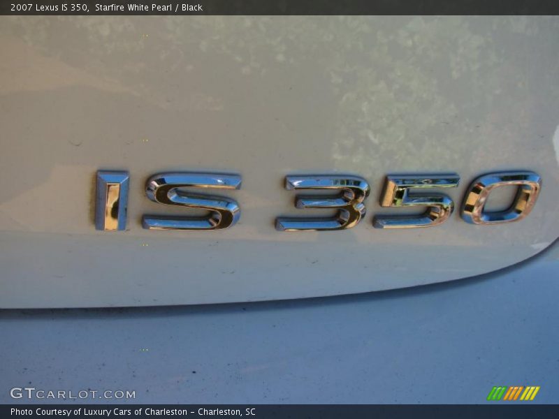 Starfire White Pearl / Black 2007 Lexus IS 350