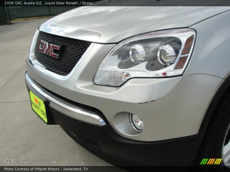 Liquid Silver Metallic / Ebony 2008 GMC Acadia SLE