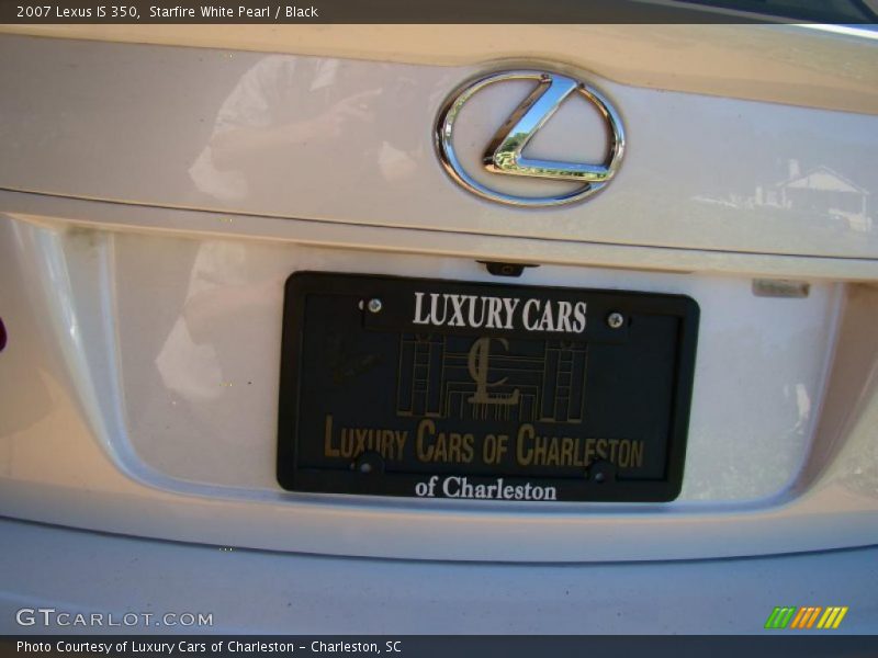 Starfire White Pearl / Black 2007 Lexus IS 350