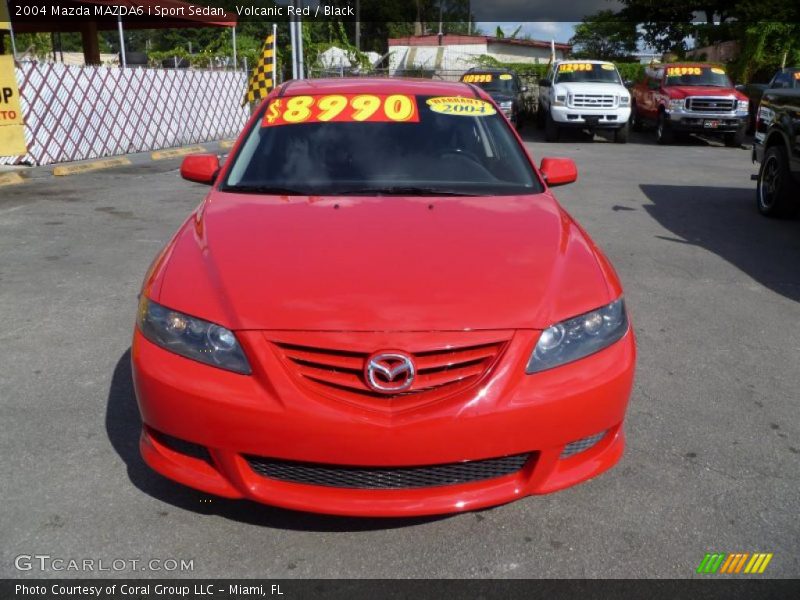 Volcanic Red / Black 2004 Mazda MAZDA6 i Sport Sedan