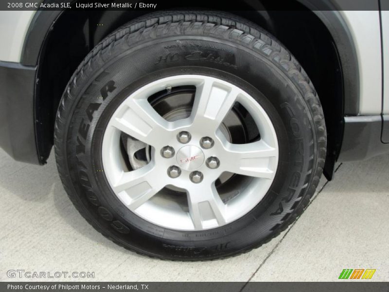 Liquid Silver Metallic / Ebony 2008 GMC Acadia SLE