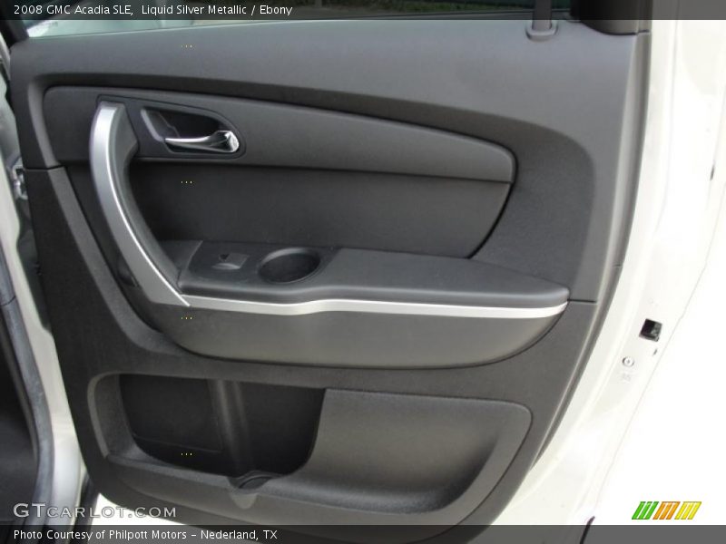 Liquid Silver Metallic / Ebony 2008 GMC Acadia SLE