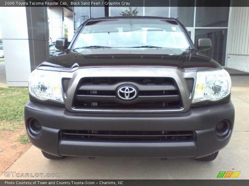 Black Sand Pearl / Graphite Gray 2006 Toyota Tacoma Regular Cab