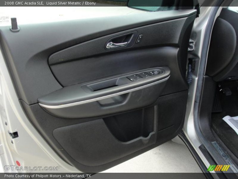 Liquid Silver Metallic / Ebony 2008 GMC Acadia SLE