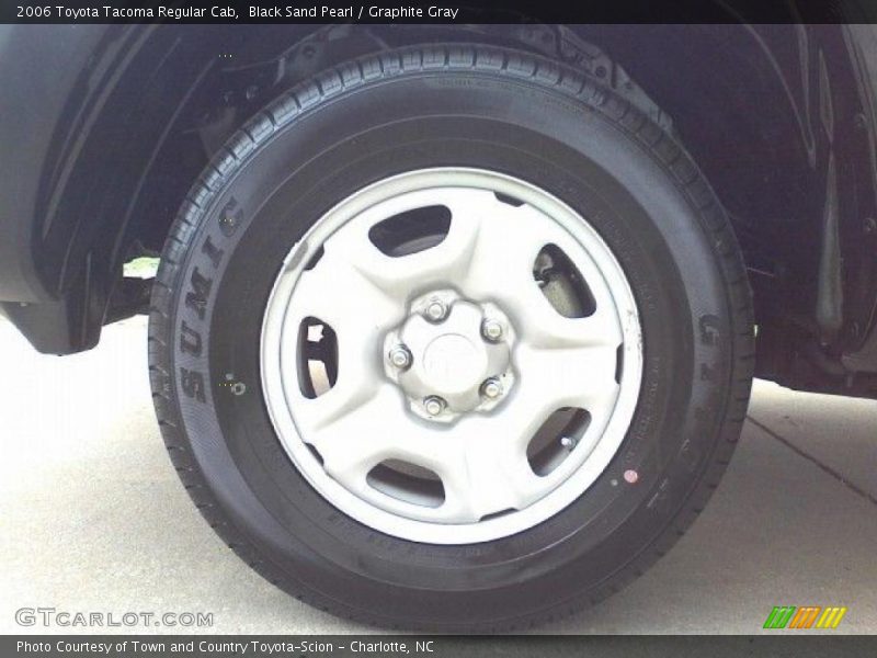 Black Sand Pearl / Graphite Gray 2006 Toyota Tacoma Regular Cab