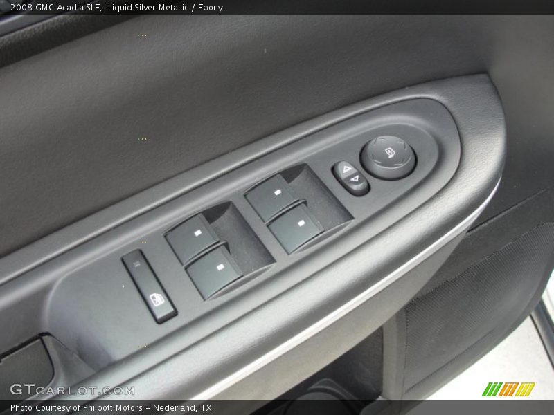 Liquid Silver Metallic / Ebony 2008 GMC Acadia SLE