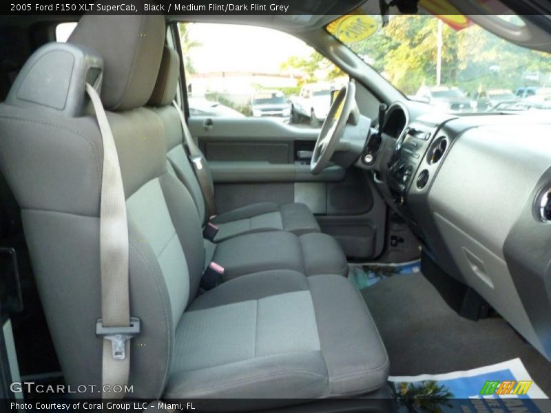 Black / Medium Flint/Dark Flint Grey 2005 Ford F150 XLT SuperCab