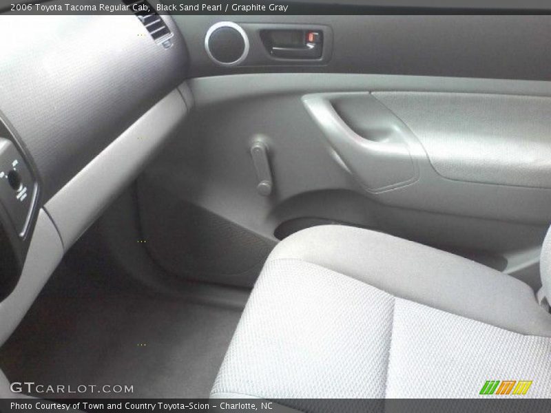Black Sand Pearl / Graphite Gray 2006 Toyota Tacoma Regular Cab