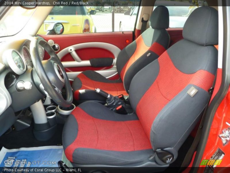  2004 Cooper Hardtop Red/Black Interior