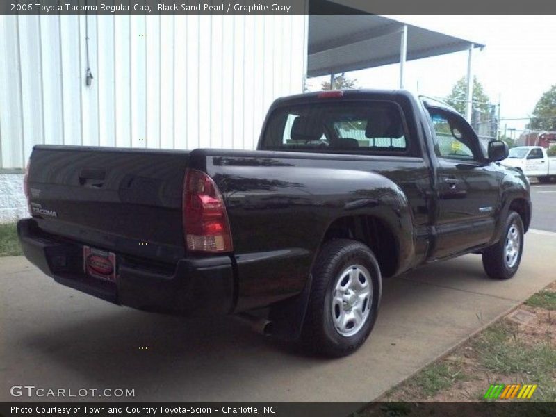 Black Sand Pearl / Graphite Gray 2006 Toyota Tacoma Regular Cab