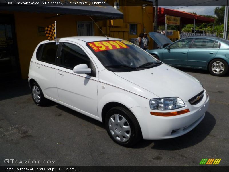 Summit White / Charcoal 2006 Chevrolet Aveo LS Hatchback