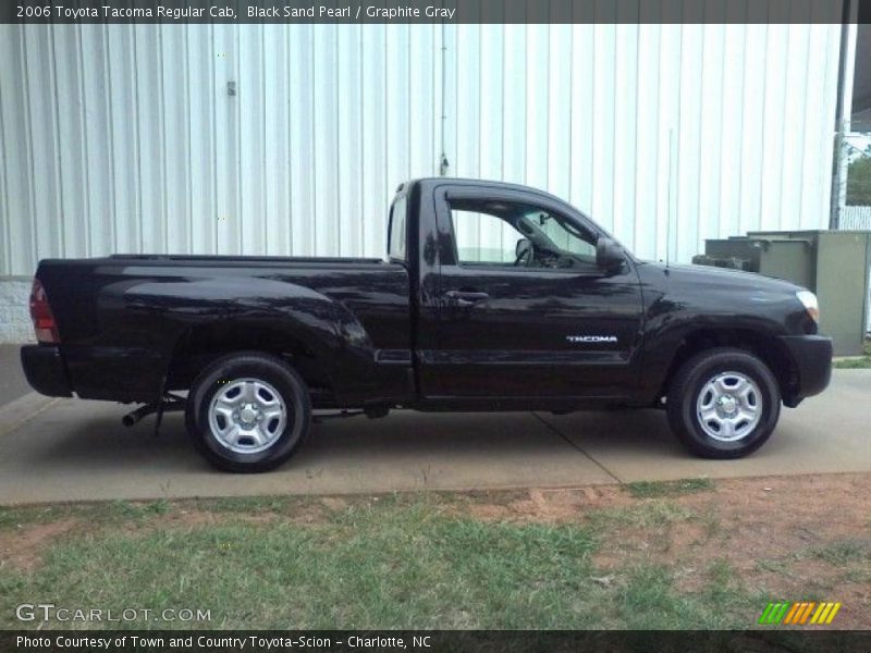 Black Sand Pearl / Graphite Gray 2006 Toyota Tacoma Regular Cab