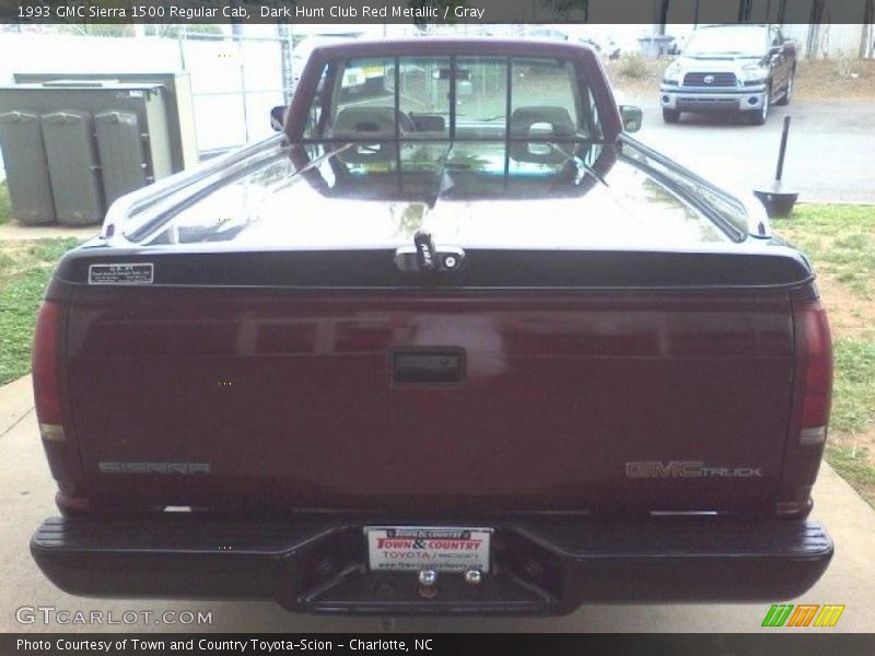 Dark Hunt Club Red Metallic / Gray 1993 GMC Sierra 1500 Regular Cab