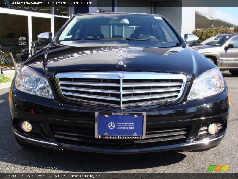 Black / Black 2009 Mercedes-Benz C 300 4Matic