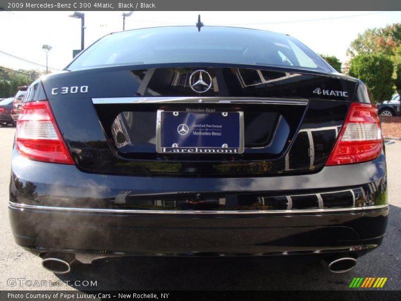Black / Black 2009 Mercedes-Benz C 300 4Matic