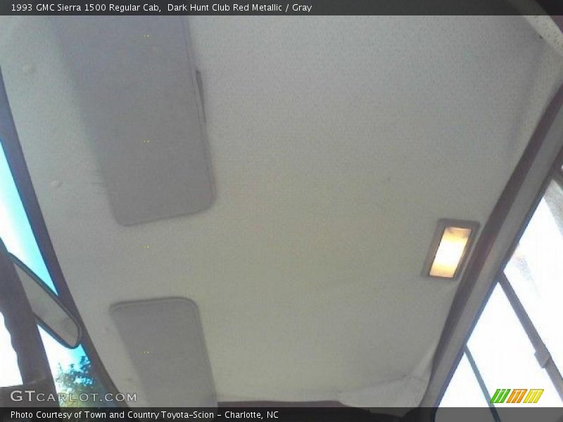 Dark Hunt Club Red Metallic / Gray 1993 GMC Sierra 1500 Regular Cab