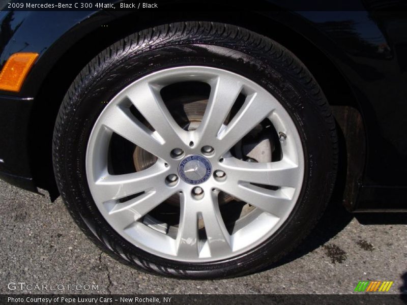Black / Black 2009 Mercedes-Benz C 300 4Matic