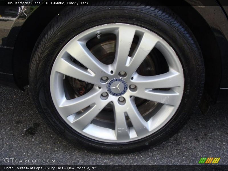 Black / Black 2009 Mercedes-Benz C 300 4Matic
