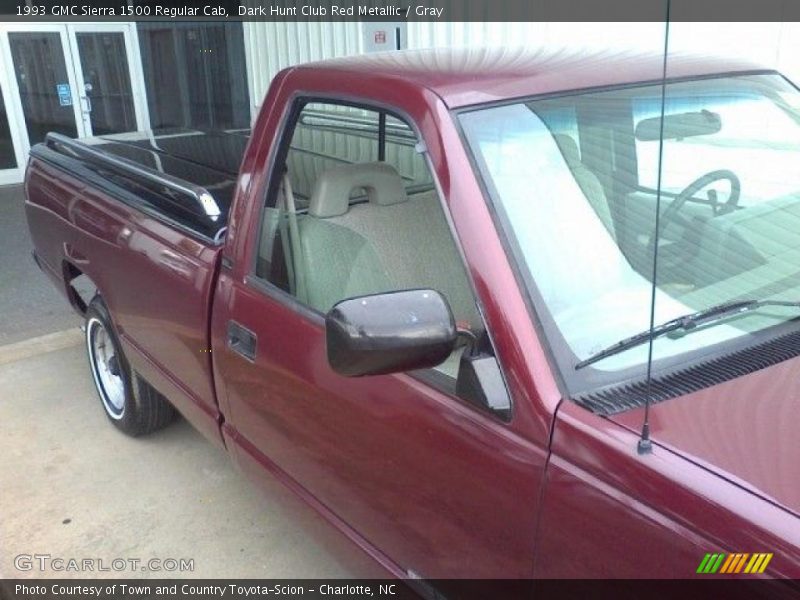 Dark Hunt Club Red Metallic / Gray 1993 GMC Sierra 1500 Regular Cab