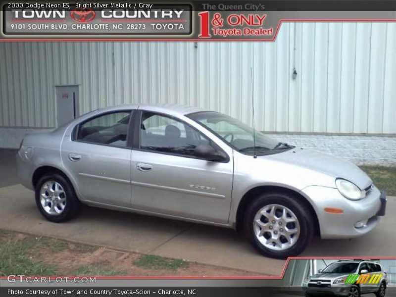 Bright Silver Metallic / Gray 2000 Dodge Neon ES