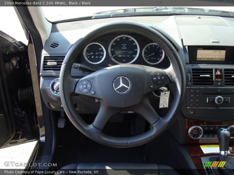 Black / Black 2009 Mercedes-Benz C 300 4Matic