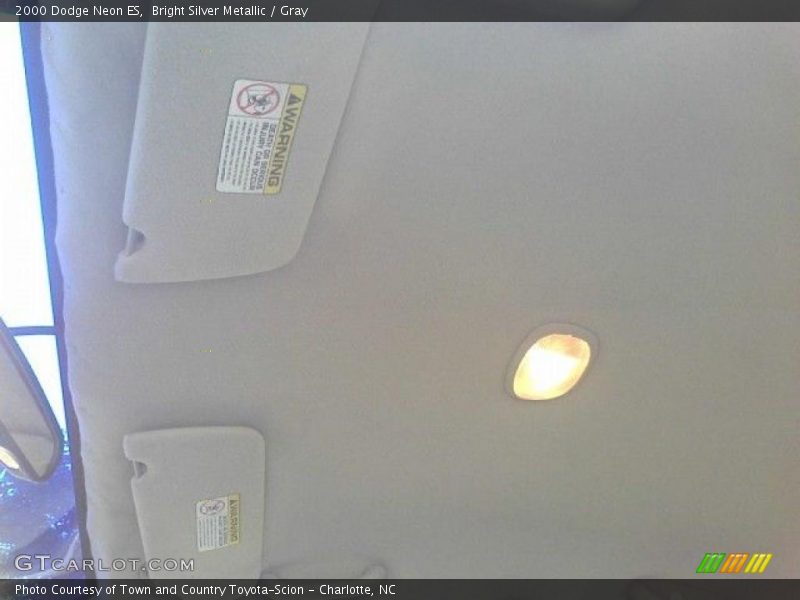 Bright Silver Metallic / Gray 2000 Dodge Neon ES
