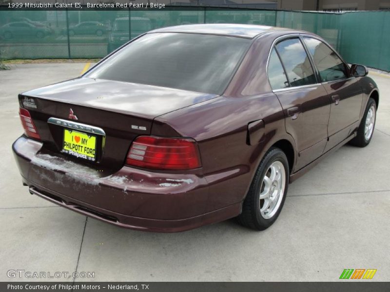 Barcelona Red Pearl / Beige 1999 Mitsubishi Galant ES