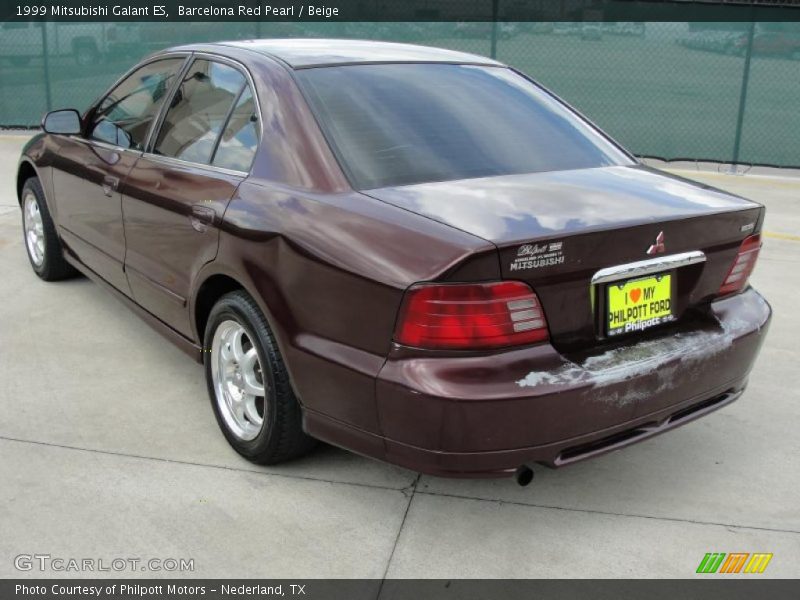 Barcelona Red Pearl / Beige 1999 Mitsubishi Galant ES