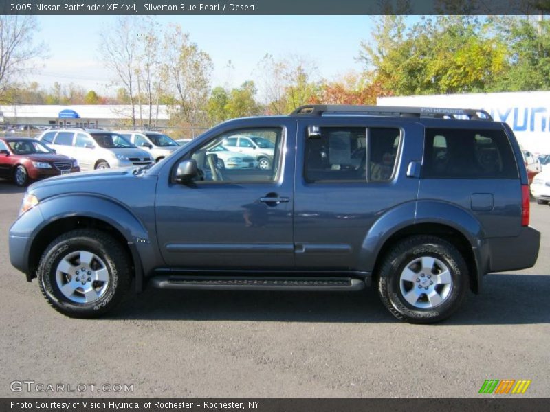 Silverton Blue Pearl / Desert 2005 Nissan Pathfinder XE 4x4