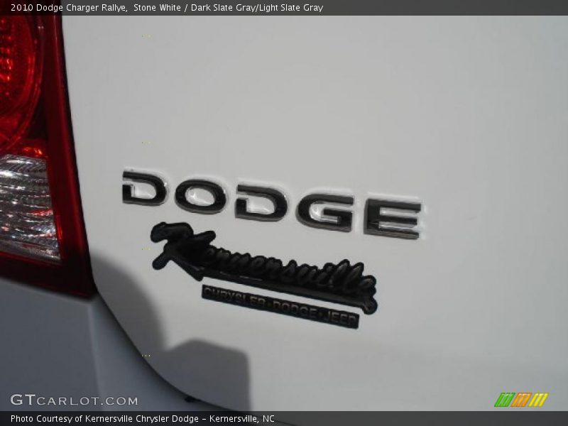 Stone White / Dark Slate Gray/Light Slate Gray 2010 Dodge Charger Rallye