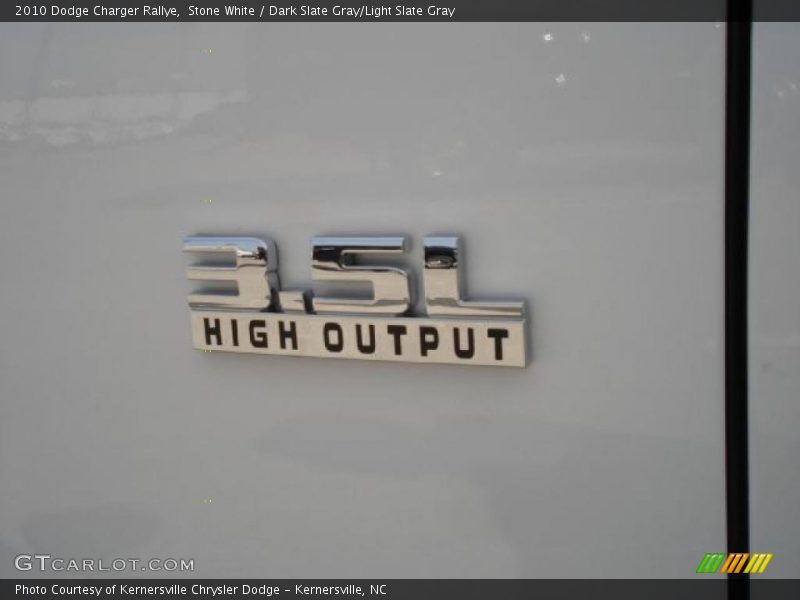 Stone White / Dark Slate Gray/Light Slate Gray 2010 Dodge Charger Rallye