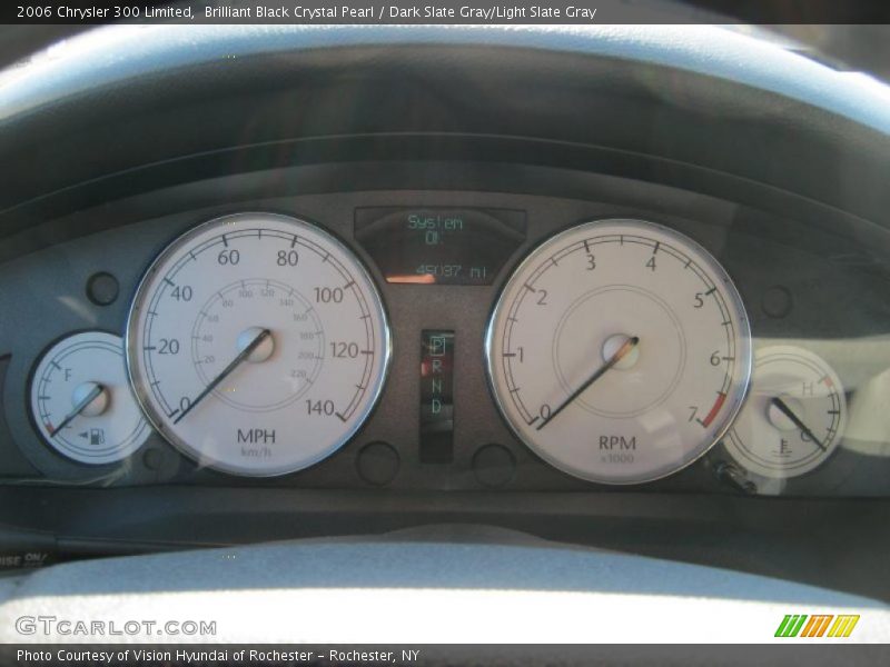 Brilliant Black Crystal Pearl / Dark Slate Gray/Light Slate Gray 2006 Chrysler 300 Limited