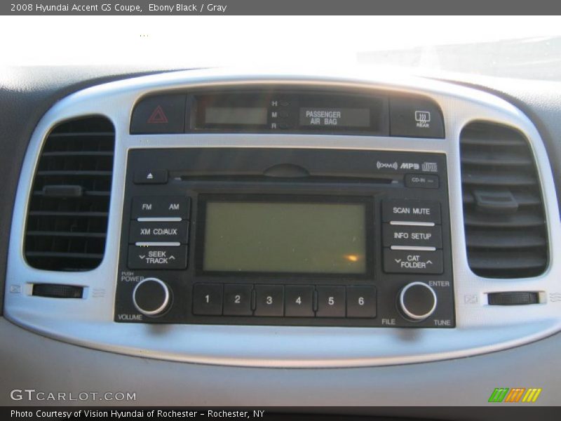 Controls of 2008 Accent GS Coupe