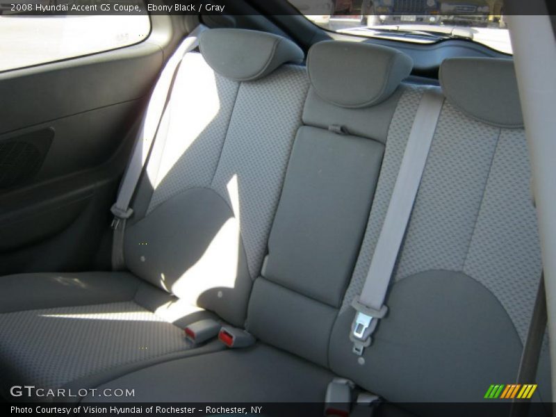 Ebony Black / Gray 2008 Hyundai Accent GS Coupe
